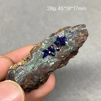 Naravno lepa Azurite in Malahit simbiotičnem mineralnih vzorcu kristali Kamni in Zdravilnimi kristali kristal