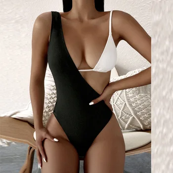 Seksi Barva Preplete Votlih Iz Bikini Tri Kos Nezakonitih Mikro Brazilija Ženske Kopalke 2021 Moda Poletje Plažo Obleko
