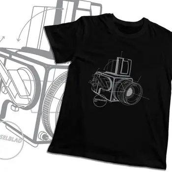 Veliko Hasselblad Letnik Fotoaparat Tee Majica za Moške Nov Design Neverjetno O-vratu Camiseta