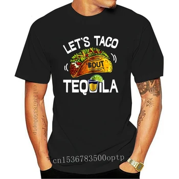 Nova Smešno Tacos In Tequila Majica Mehiški Sombrero Darilo T-Shirt Črna-Navy Moški-Ženske Fitnes Tee Majica