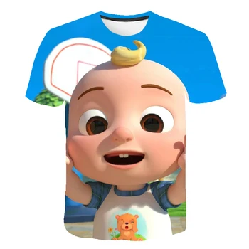 Novo Otrok Cocomelon 3D Natisnjeni T-shirt Fantje In Dekleta T shirt Tshirts Harajuku Poletne Ulične Otroke, Risanka Anime Vrh Tee