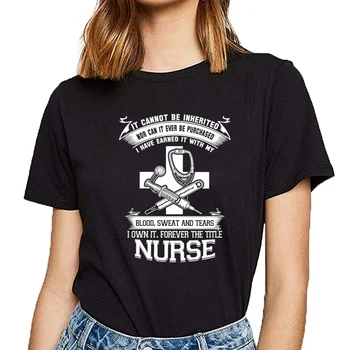 Vrhovi Majica s kratkimi rokavi Ženske medicinska sestra, ki dela dostavo medicinske sestre smešno moški medicinska sestra n Smešno Bele Kratke Tshirt Ženske