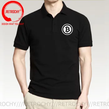 Bitcoin Polo Majice Moške Ženske Unisex Blagovne Znamke-Oblačila Visoke Kakovosti Človek Bitcoin Logo Polo Majica Poslovnih Bitcoin Crypto Kovanec Majica