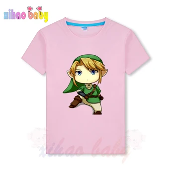 Otroci Oblačila Majica Dih Divje Povezavo Prvak Zelda Tiskanja Otroci T-shirt za Fante in Dekleta Malčka, Bombažne Majice Tee