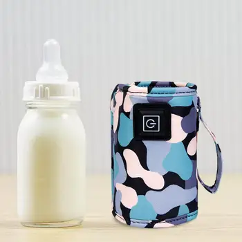 Nastavljiv USB Steklenico Toplejše Torba za Prenosni otroškega Mleka Bottler Toplejše Izolacija Termostat Vrečka Za Novorojenčka Potovanja Uporabo na Prostem