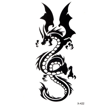 Dragon totem Nepremočljiva Začasni Tattoo Nalepke Body Art Seksi Izdelek Vodo Prenos DIY Body Art Lepoto Ličila Tatoo
