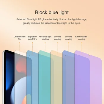 Nillkin Kaljeno Steklo Za Apple iPad mini6 eksplozijam krekirana 9H film zaščitna Zaščitnik HD Anti-Bluelight Jasno, mini 6