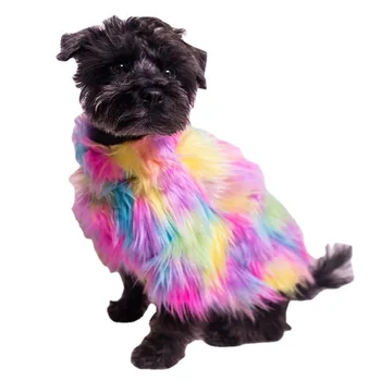 Jeseni, pozimi Pes Pulover Obleke francoski Buldog Mavrica krzno zgostitev bombaž plašč za psa oblačila za majhne pse Oblikovalec Oblačila za Pse