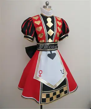 Alice: Norost Vrne royal/poker obleko, Cosplay Kopalke po meri vseh velikosti