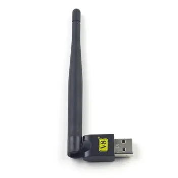 FREESAT TV mini wireless USB WiFi adapter z Anteno Za V7 V8 Serije Digitalna Satelitska tv smart tv android smart TV box