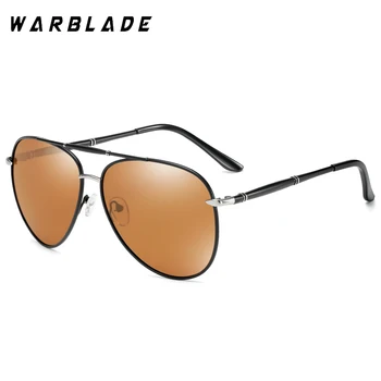 WarBLade Polarizirana Moških sončna Očala Pilotni Vožnjo sončna Očala Kovinski Okvir Zrcalni Objektiv Sunglass Moški Gafas De Sol Hombre UV400