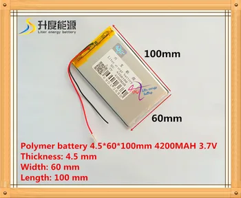 Novo 4560100 3,7 v 4200mah tablet baterija Polymer baterija 3,7 V elf U25GT 7 Palčni / DVD-polimer baterija za ponovno Polnjenje bat