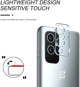 9H Anti-fingerprint Anti-Scratch HD Jasno Kaljeno Steklo [3×Screen Protector +2×Objektiv Kamere Zaščitnik] Za Oneplus 9 2021