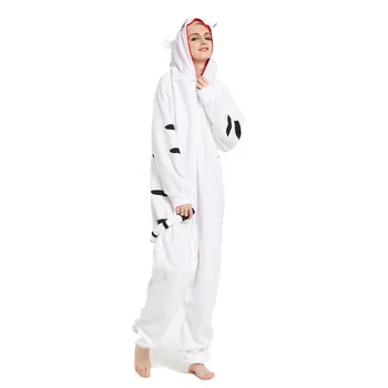 Odrasli Polar Runo White Tiger Živali Kigurumi Ženske Moške Onesies Pižamo Cosplay Kostum za noč Čarovnic in Pustni Party