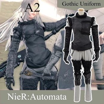 [Po Meri] Anime Igra NieR:Automata A2 Gothic Enotna Stranka Obleko Katere Koli Velikosti, Cosplay Kostum Halloween Ženske Brezplačna Dostava 2020