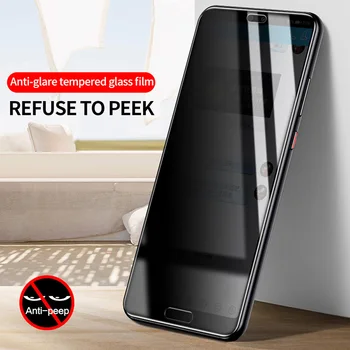 3D Anti Peep Vohun Polno Kritje Kaljeno Steklo Za Huawei P30 P20 Pro Lite Zaslon Patron za Huawei P Smart Plus Z 2018 2019 Film