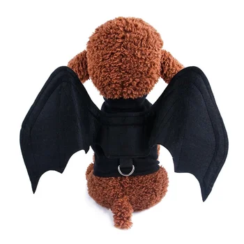 Oblačila za pse, noč Čarovnic Bat Wings Zložljive Mačka Pes Spider Kostum z Zvonovi Pas Telovnik Pet Cosplay Oblačila Husky Dodatki