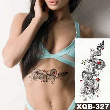 Nepremočljiva Začasni Tattoo Nalepke Realne Ura Lev Tetovaže Krono Nakit Živali Body Art Roko Ponaredek Rokav Tattoo Ženske