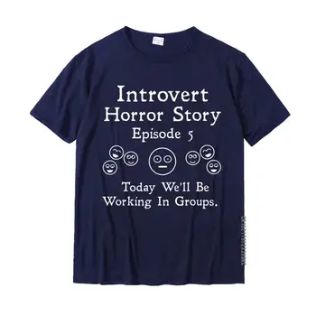 Smešno Introvert Študent Razredu Šola Humor T-Shirt Majica S Kratkimi Rokavi Moški Prevelik Vrhovi Majica Bombaž Top Majice Natisnjen