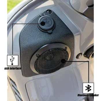 Motorno kolo spremenjen Bluetooth zvok je primeren za VESPA GTS300 za ponovno polnjenje polnjenje prek kabla USB zvočniki zvok