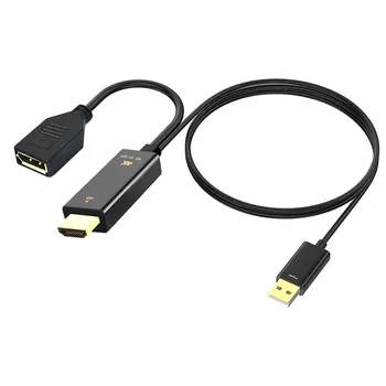 4K HDMI je združljiv za Displayport pretvornik kabel HDMI-združljiv v DP za prenosni RAČUNALNIK PS4, da se Prikaže vrata iz