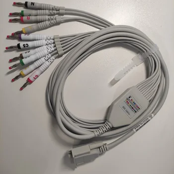 CONTEC EKG Kabel 10 Vodi, Banana Vtič EKG Kabel 4.0 Za EKG 100 G/300G/600 G/1200G