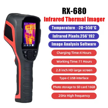 A-BF RX-680 Industrijske Toplotne slike Kamera za Popravilo 256*192 Slikovnih pik Infrardeče Toplotne Merjenje Hiša Toplote Odkrivanje -20°C~550°C