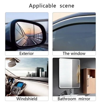 Avto Rearview Mirror Nalepke Dež-dokazilo Nepremočljiva Anti-fog Film Krog, kvadrat Univerzalno Motocycle Ogledalo Anti-odsevni Film