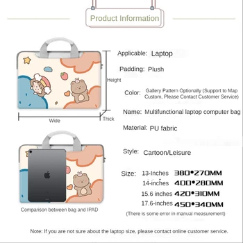 Pokemon Pikachu PU Laptop Rokav Primeru 13 14 15.4 15.6 Inch, Za HP Prenosnik DELL vrečko Vrečka Macbook Air Pro 13.3 Shockproof