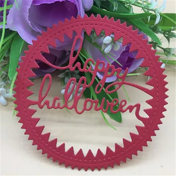 Happy Halloween Rezanje Kovin Matrice Matrica Scrapbooking Foto Album Kartico Papir Reliefi Obrti DIY