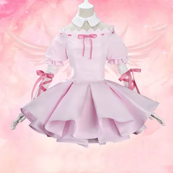 Anime Shugo Chára Tsukiyomi Utau Cosplay Kostum Angel Pink Princess Enotno Obleko Dekle za zabavo za noč Čarovnic Karneval Brezplačno Ladja