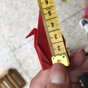 100 kozarcev 10 cm Premade Rdeče Origami Papir Žerjavi Zložiti Origami Ptic DIY Visi Knjigi Venci za svate Okraski Rojstva