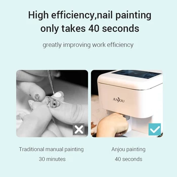 2021 hotest mobilni tiskalnik nail Vzorec nohtov Tiskarski stroj Prenosni Tiskalnik Nail Mobilne 3d Nail Printer Nail Art Oprema