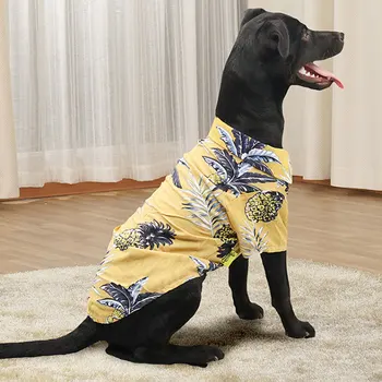 Havajih Cvetlični Pet Oblačila za Pse Psa Majica Poletna Oblačila za Pse, za Majhne Pse, Mačke Moda za Pse T-Shirt za Chihuahua francoski Buldog