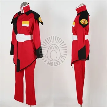 Brezplačna dostava Risank Anime GUNDAM SEED DESTINY Cosplay ZAFT Rdeča, vojaško uniformo Cos Ženska Človek Halloween Kostum Cosplay