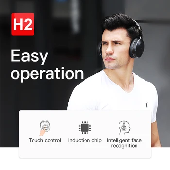 Bluedio H2 Brezžične Slušalke ANC Brezžične Slušalke, HI-fi sound korak štetje SD-reža za kartico Oblak APLIKACIJO Bluetooth, združljiva BT5.0