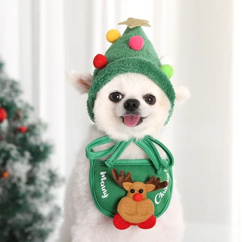 Nastavljiv Psi, Hišni Ljubljenčki Počitnice Stranka Božič Santa Klobuk Pet Cosplay Kostum Božič Mucek, Psiček Rdeče Kape
