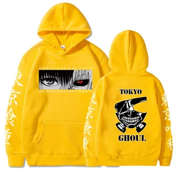 Manga Tokyo Ghoul Anime Hoodie Puloverji Majica Kaneki Ken Kul Oči Grafiko, Ki Je Natisnjena Vrhovi Moda Priložnostne Ulične Hip Hop