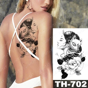 Anime Tetovaže Začasno Ponaredek Tatoo Anime Nalepke, Tokyo Nazaj Seksi Žensko Bojevnik Spartan Rami Moškega, Žensko Ponaredek Tattoo 2021 Arte