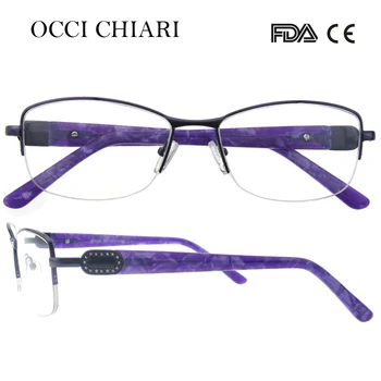 OCCI CHIARI 2018 Nove Modne Ženske Prilagodljivi Kovinski Anti-modra Svetloba Očala, Optično Jasno Ženski Okvirji za Očala Očala W-COCCA