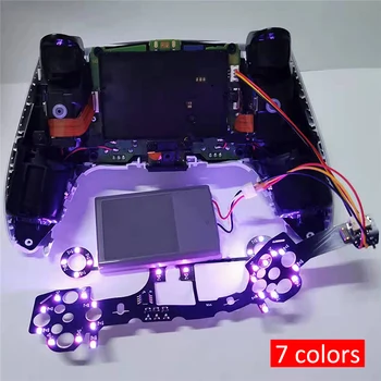 YuXi DIY Spremenjen LED-Light-Emitting Odbor Za PS5 Brezžični Krmilnik za Igre Palec Palice Za PS5 Palčko Dodatki