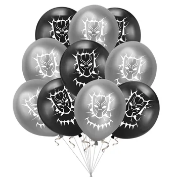 Super Junak Rojstni Dan Black Panther Party Latex Balon Otroci Rojstni Dan Dekoracijo Baby Tuš Balon Globos Dobave