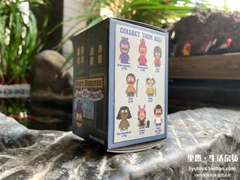 Resnično Kidrobot Vesel Burger Shop Cute Anime Slika Lutka, Lutka, Slepo Polje, otroška Igrača Darilo Tabela Dekoracijo