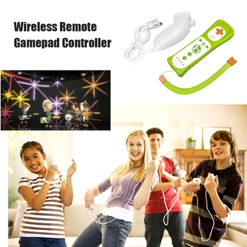 2 v 1 vgrajenim Motion Plus Bluetooth Remote Controle Joypad Brezžični Daljinski Gamepad Krmilnika Strani Nunchuck Za Nintend Wii