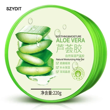 Blagodejno Vlažilno Aloe Vera Gel 220 g Opekline Spot Popravilo Naravne Kreme za Obraz Acne Treatment Gel za Nego Kože Multi Učinek