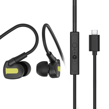 Tip-C V Ear Slušalke Slušalke Z Mikrofon Stereo Tip-C Slušalke Za Xiaomi Mi 9 8 6 SE 6X Huawei P20 P30 Čast 10