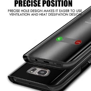 Luksuzni primeru telefon Za Samsung Galaxy A32 5G A72 A52 A11 A10 A12 A50 A50S A30S A70 A80 A90 Magnetni flip ogledalo primeru telefon