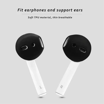 Dustproof Kritje Za AirPods Bluetooth Slušalke Brez bolečine Mehki Silikonski Zamenjava Zaščitnik blazinic Za Slušalke