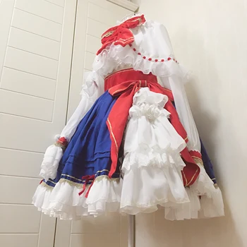 Anime Touhou Projekta Alice Obleko Lolita Obleko Krasen Enotna Stranka Krilo Cosplay Kostum Ženske Halloween Brezplačno Dostavo 2021