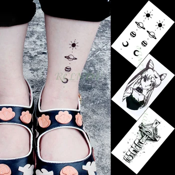Nepremočljiva Začasni Tattoo Nalepke star ptica značko mini mala umetnost tatto flash tattoo ponaredek tetovaže za dekle, žensk, moških, otrok